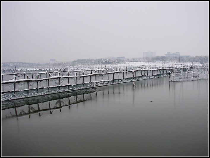 雪后渔港 摄影 平安