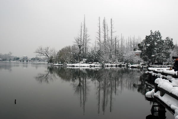 西湖雪景二 摄影 海浪淘沙