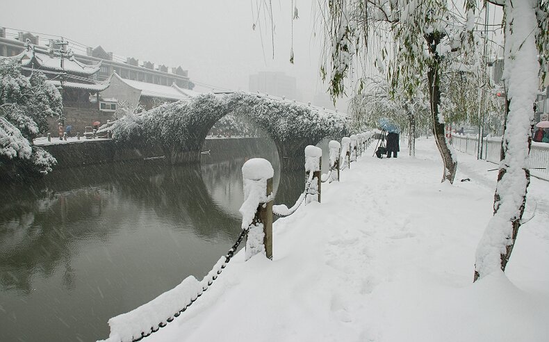 古城雪景 摄影 亥老二