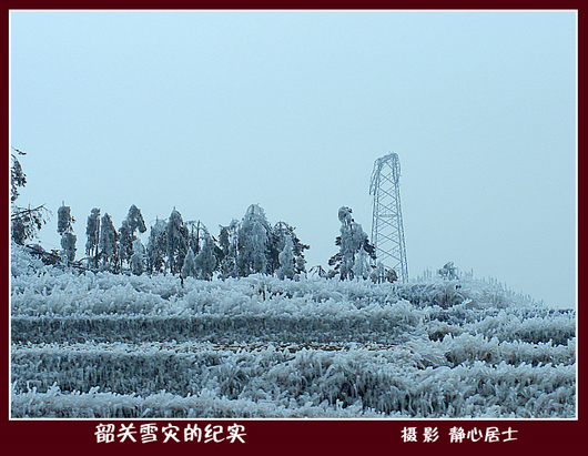 韶关雪灾的纪实 摄影 静心居士