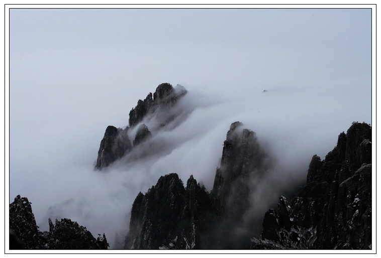 水墨黄山、雨雪行 摄影 sameochan