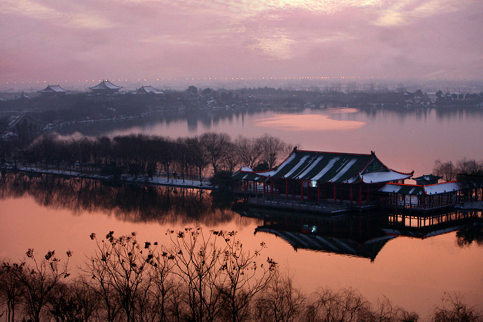 象湖断雪 摄影 bingyi