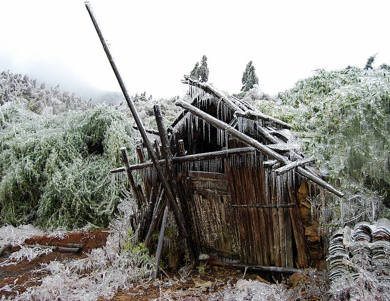 冰雪里的小屋 摄影 欧杨