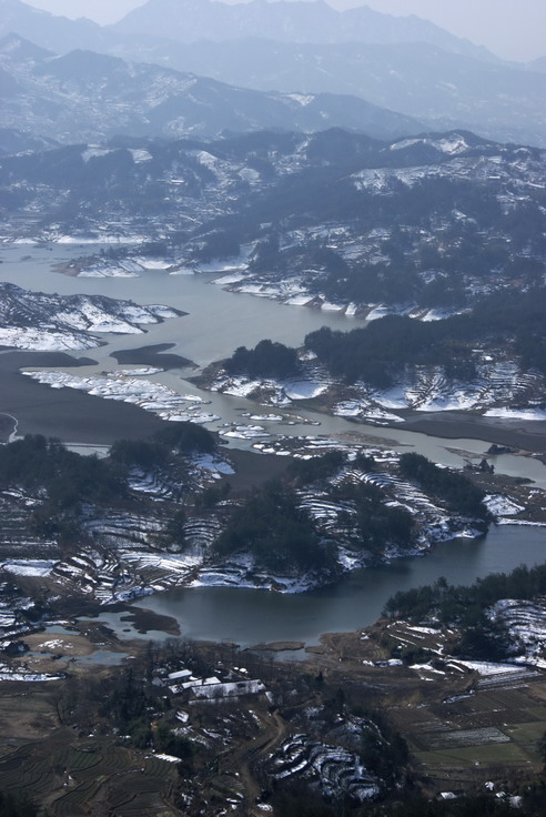 山乡的雪景 摄影 之之