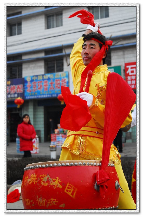 陕西户县秧歌鼓手 摄影 长安飞人