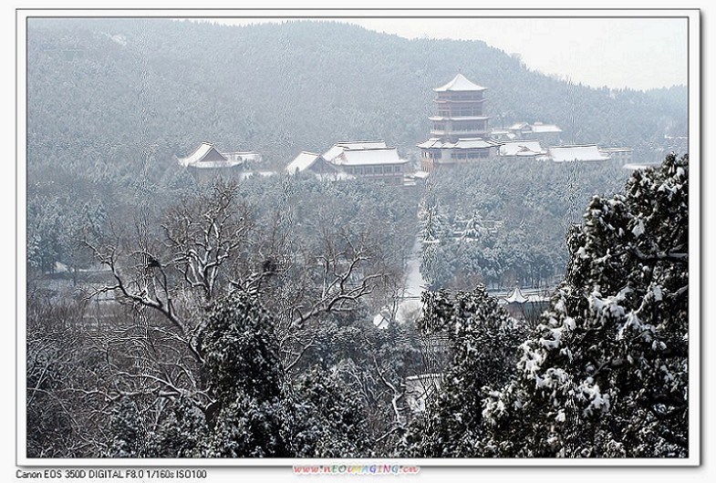 雪漫五峰阁 摄影 寒柳