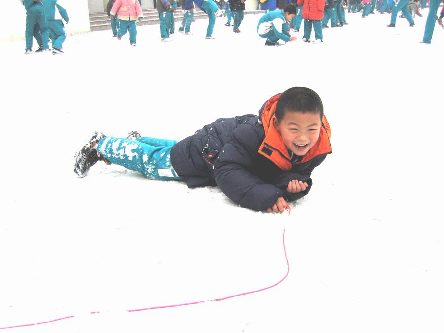 雪地撒欢 摄影 林海子