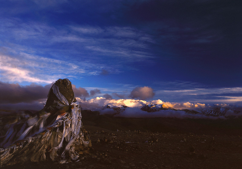 2005西藏行—送别夕阳 摄影 不鸣