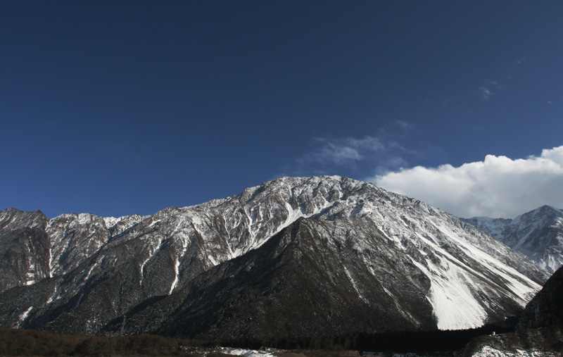 田湾河自然风光-雪山 摄影 夏之梦