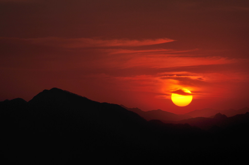 群山夕照 摄影 蓄电池