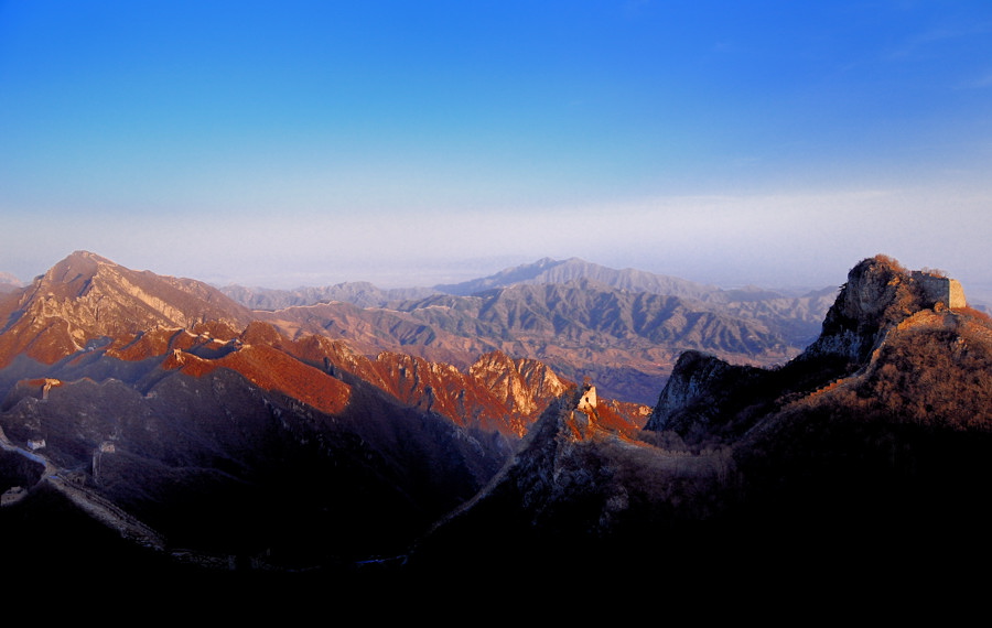 群山夕照 摄影 蓄电池