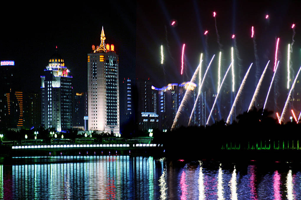 夜景 摄影 笔架