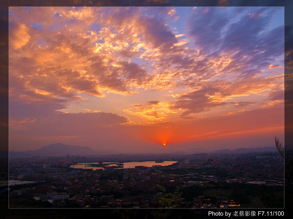 天湖夕阳 摄影 闽南戏子