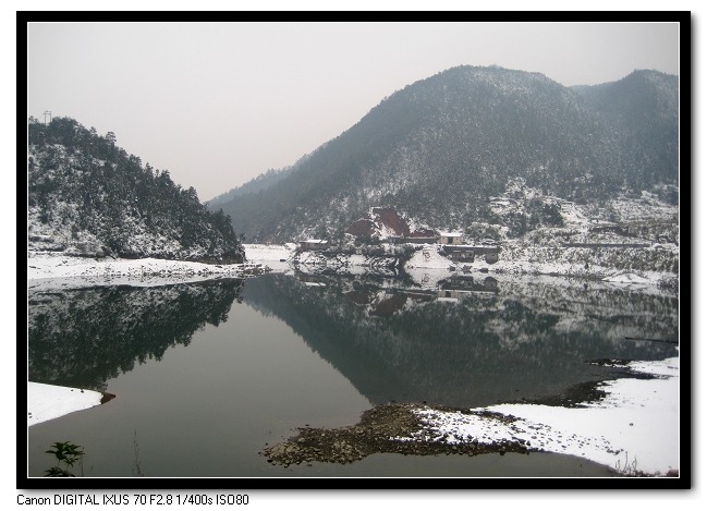 雪中湖 摄影 阳子