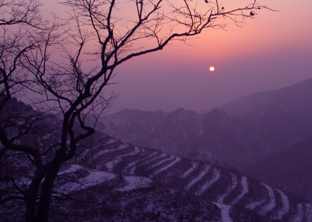 残雪夕阳 摄影 有容乃大