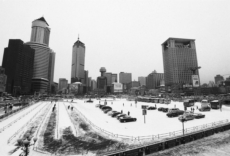 雪后 早晨 摄影 映影