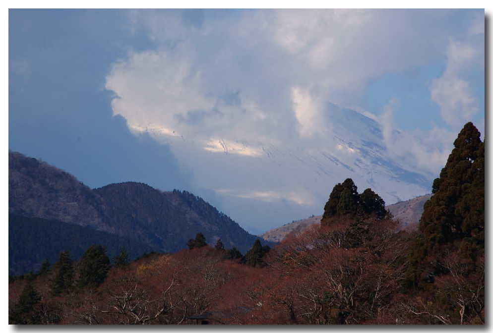 箱根-云锁富士山 摄影 静之