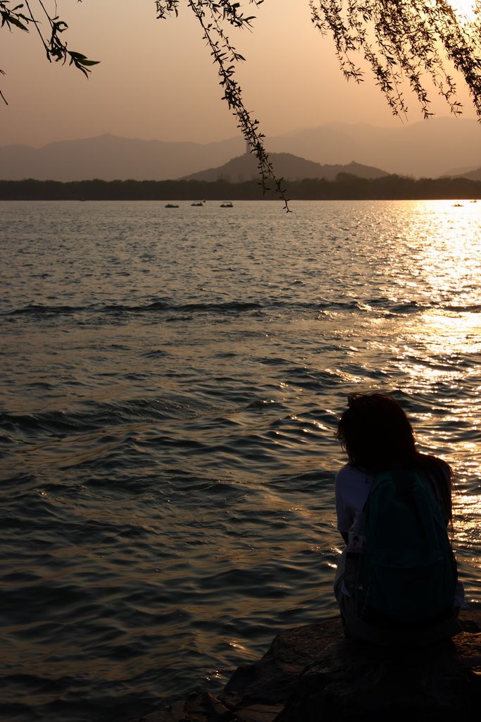 夕照昆明湖 摄影 海南北