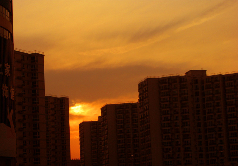 夕阳城市 摄影 行色万物