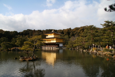 日本金阁寺 摄影 万木叠翠