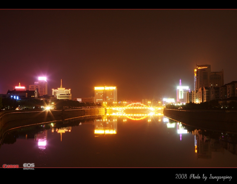 夜摄浣江 摄影 似海