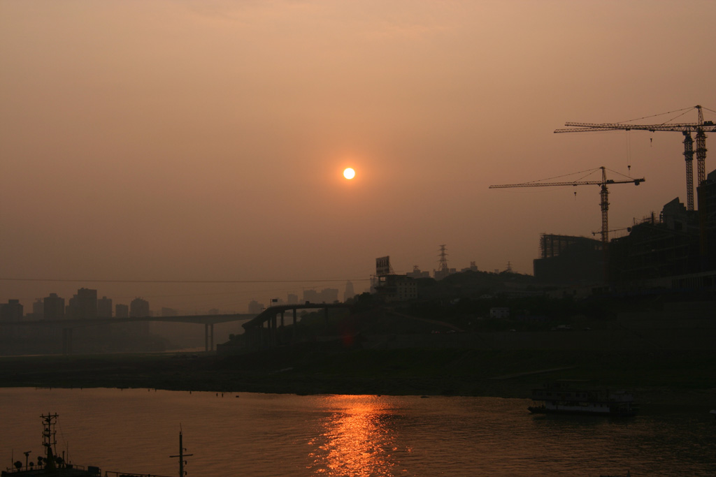 夕阳照嘉陵 摄影 老科