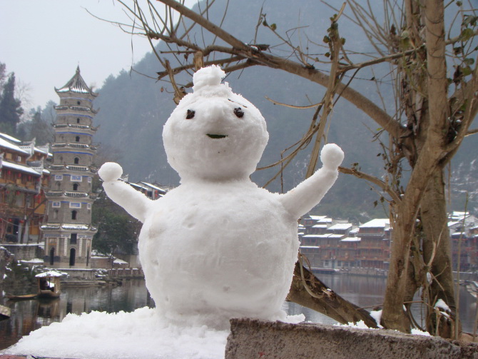 雪人 摄影 夜落空城