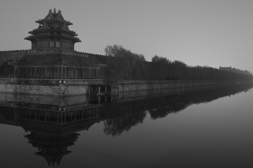 黑白夜景故宫角楼 摄影 幽冥之主