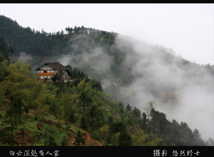 白云深处有人家 摄影 悠然野士