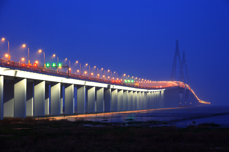 杭州湾跨海大桥夜景 摄影 xzl