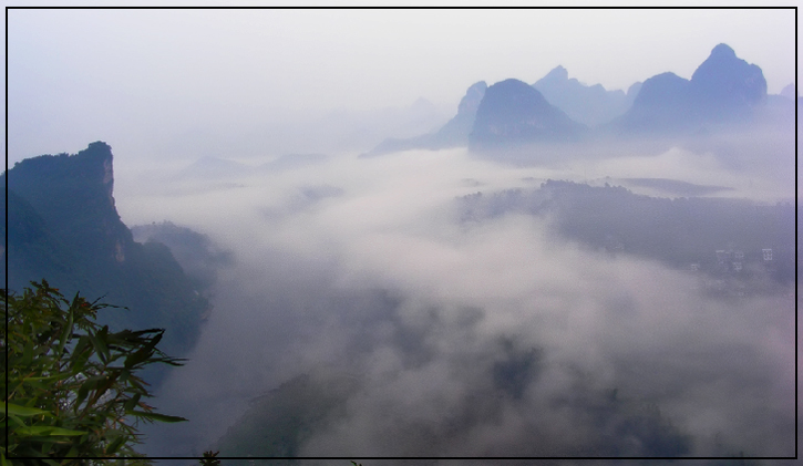 龙头山晨雾 摄影 吴云良