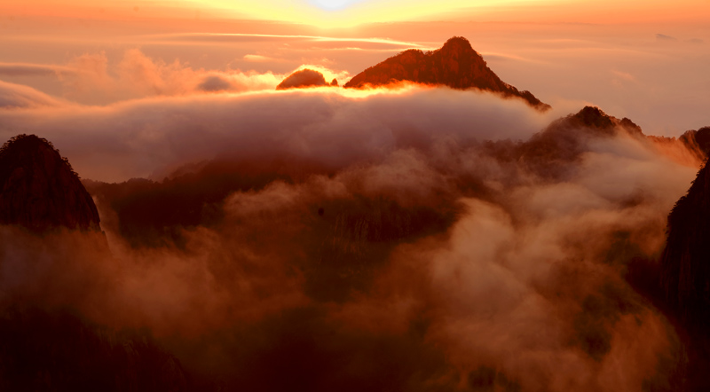 黄山云海七 摄影 龙眠山客