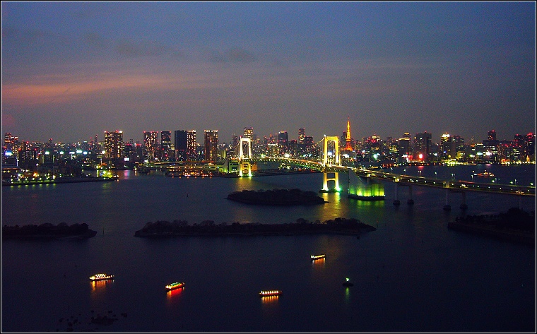 东京台场夜景 摄影 西风胡杨