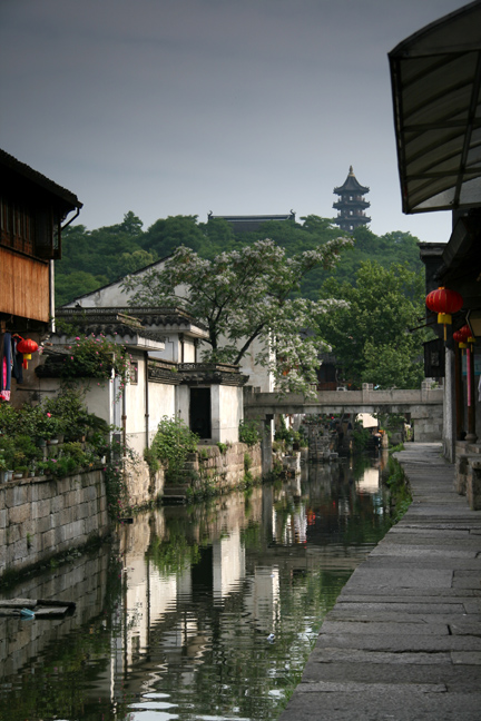 题扇桥河沿小景 摄影 对影成仨