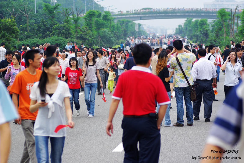 广州人民的奥运情节 摄影 center