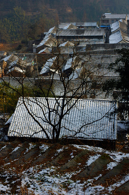 《雪后山村》 摄影 晓风晨曦