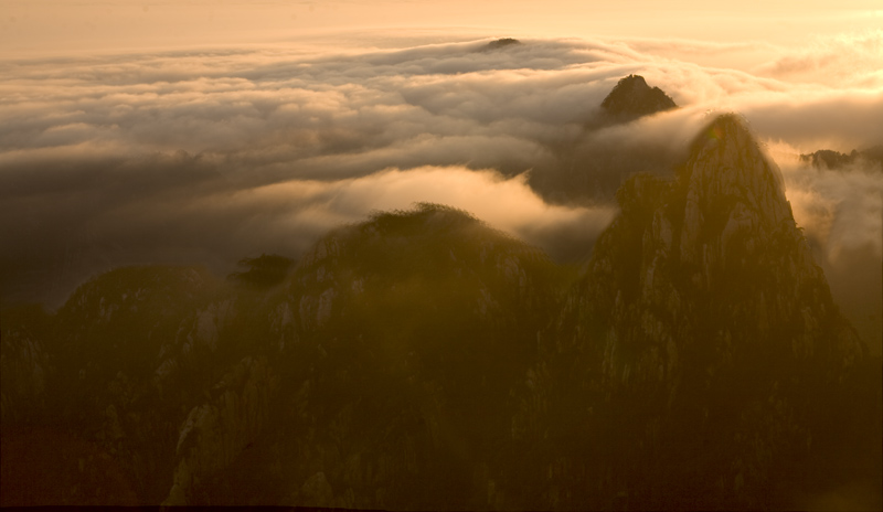 黄山晨韵一 摄影 龙眠山客