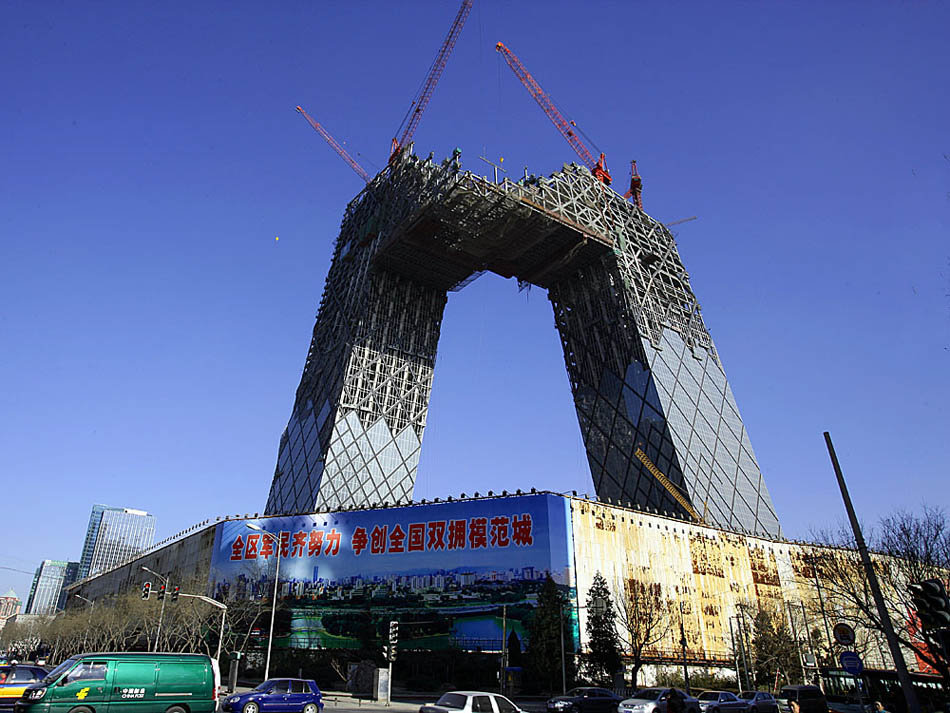 “大裤衩”在建设中 摄影 lantian