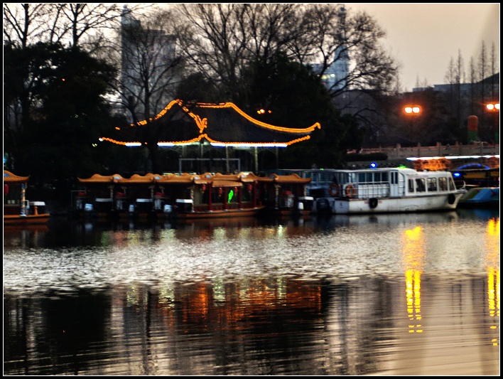 华灯初上---濠河夜景之一 摄影 静海愚公