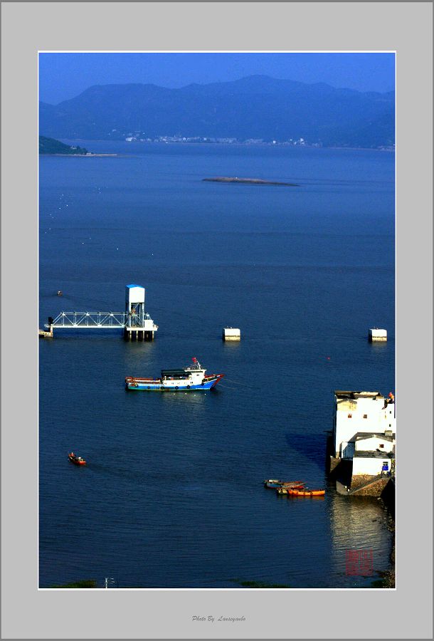 海湾 摄影 蓝色眼波