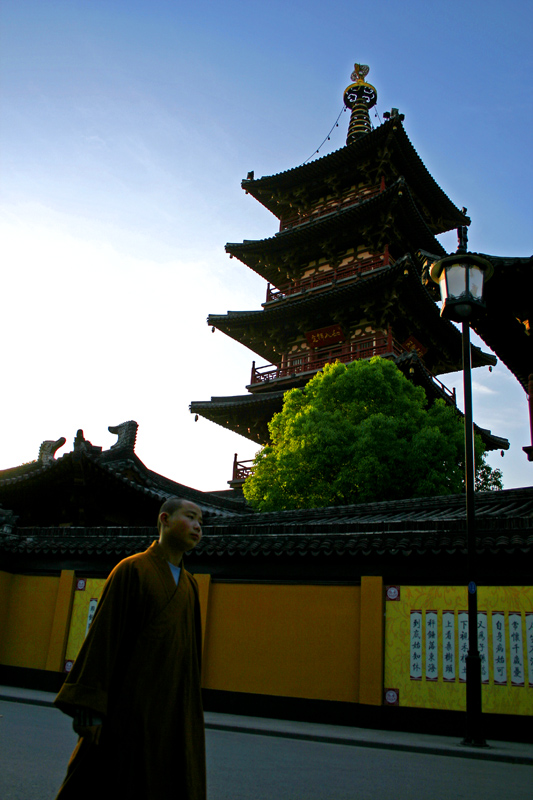 夕照寒山寺 摄影 雨山中人