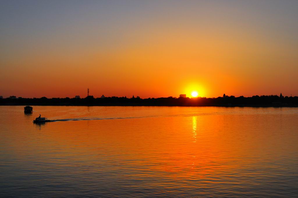 夕阳船歌 摄影 夕阳颂影