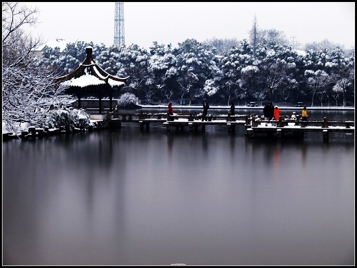 雪景---濠西书苑 摄影 静海愚公