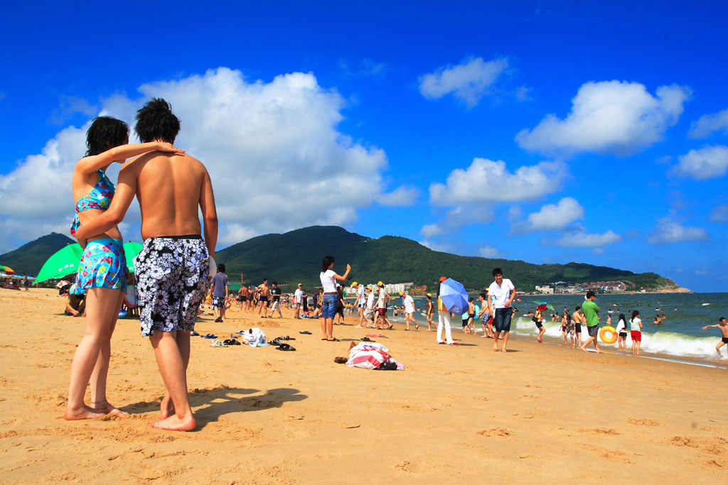 到海滩吹吹风 摄影 杨先生