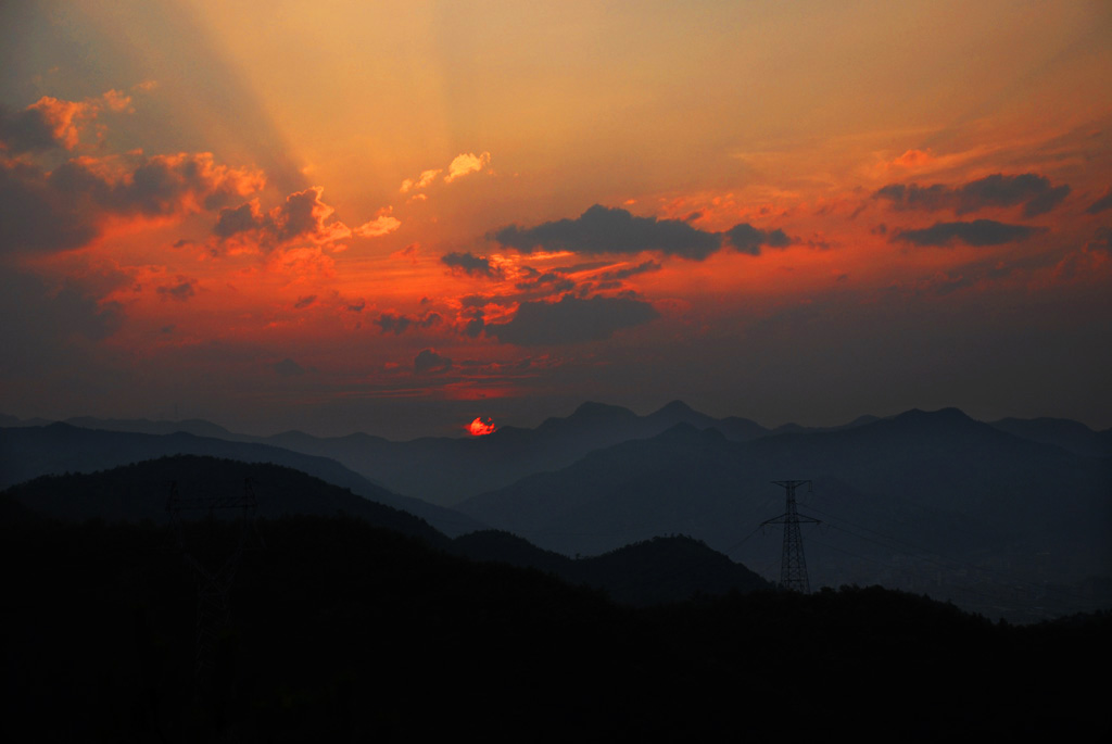 霞光 摄影 日月同辉