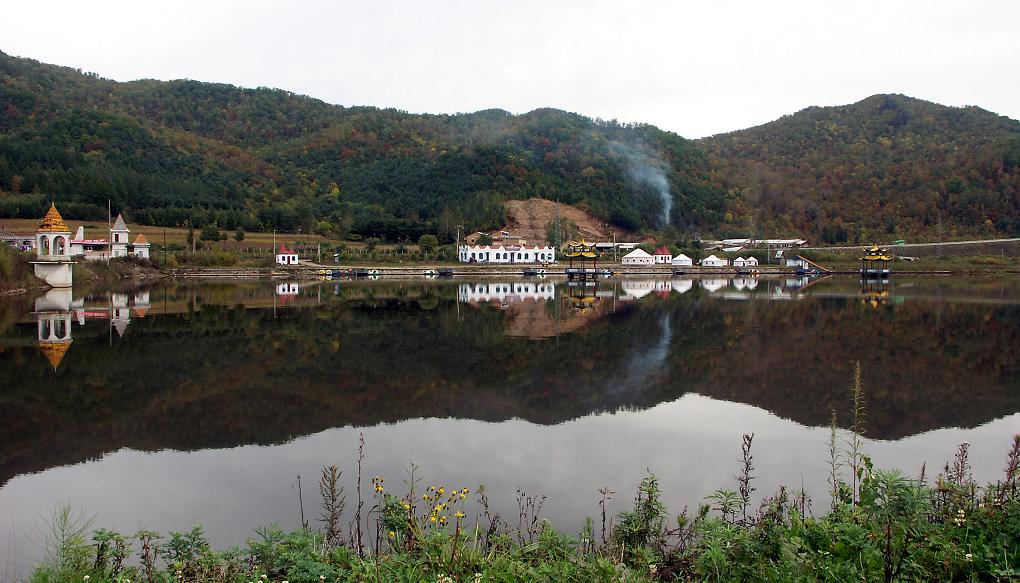 山光水色 摄影 紫色叶子