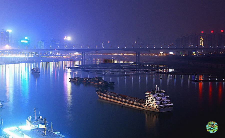 嘉陵江的夜色 摄影 勤奋者