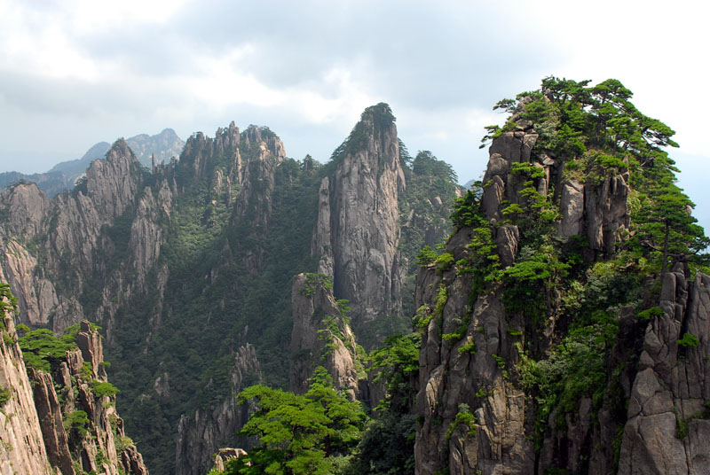 黄山一景 摄影 交叉投影