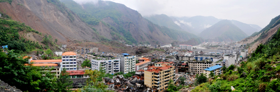 地震后的北川全景 摄影 真女人