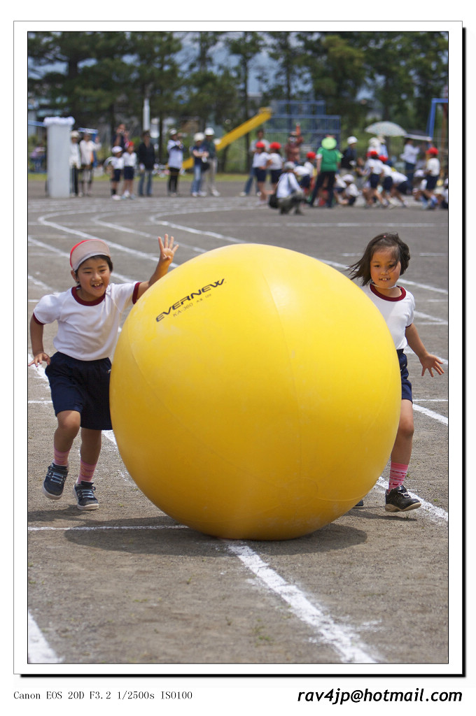 日本小学运动会---滚球跑 摄影 fujiyama